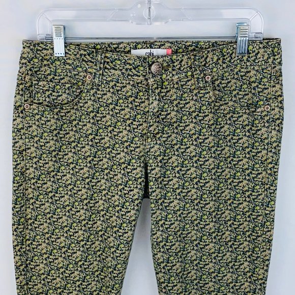Cabi Ditsy Print Abstract Floral Printed Skinny Jeans 4 - Picture 3 of 8